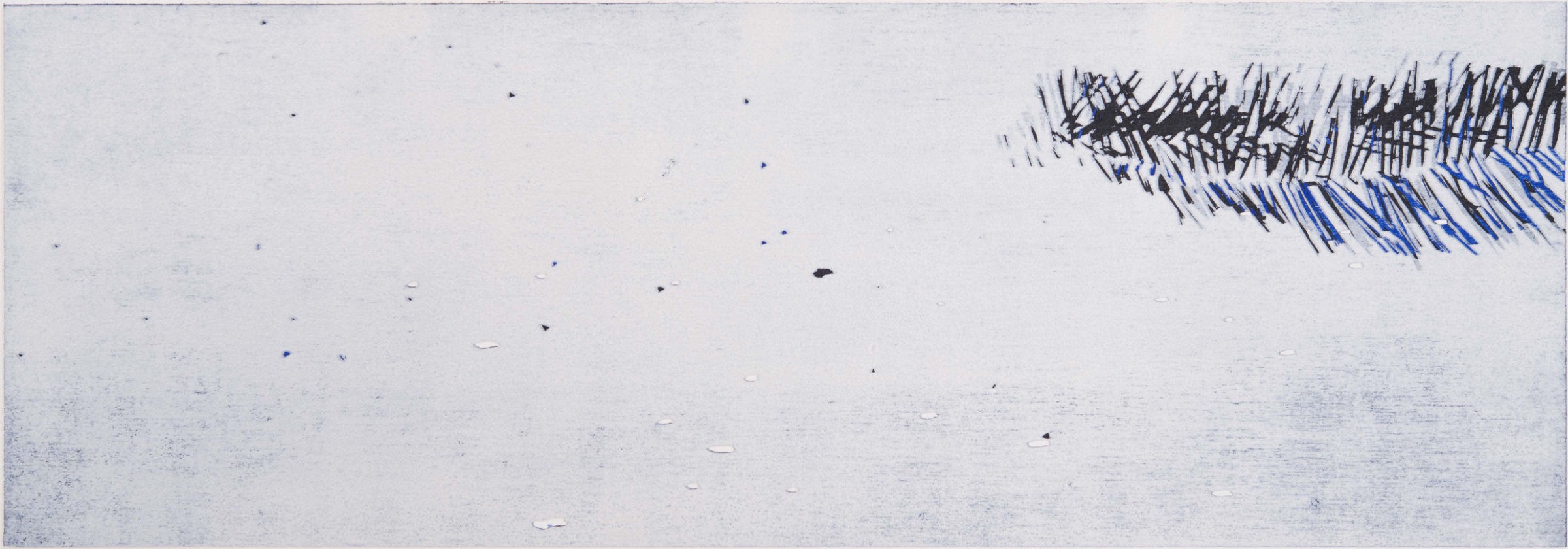 A. Nesterova · Sandfangzaun II · 2023 · 27 × 67 cm · Auflage 5 · 750,– €