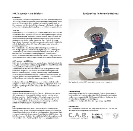 C.A.R. 2013 · Sonderausstellung ART-spanner (Katalogseite)